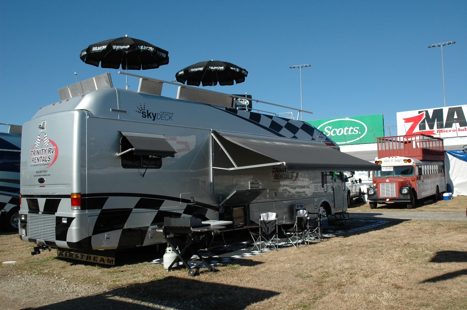 SPEEDWAY RV RENTALS AND INFIELD PACKAGES